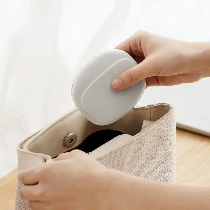 Portable Data Cable Headphone Storage Box Simple Oval Silicone Storage Bag Cute Coin Purse Home Small Gift Travel Must-have New