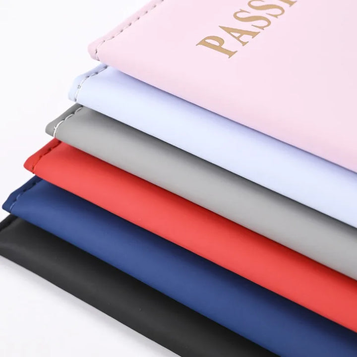 Simple New Passport Cover Case Fashion Credit Card Holder Wallet Pouch Women Men Travel Wedding Passport Covers Holder