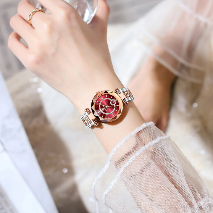 POEDAGAR Luxury Watch For Woman High Quality Diamond Ladies Quartz Watch Waterproof Date Stainless Steel Women Watches reloj+box - Total Trends Fusion