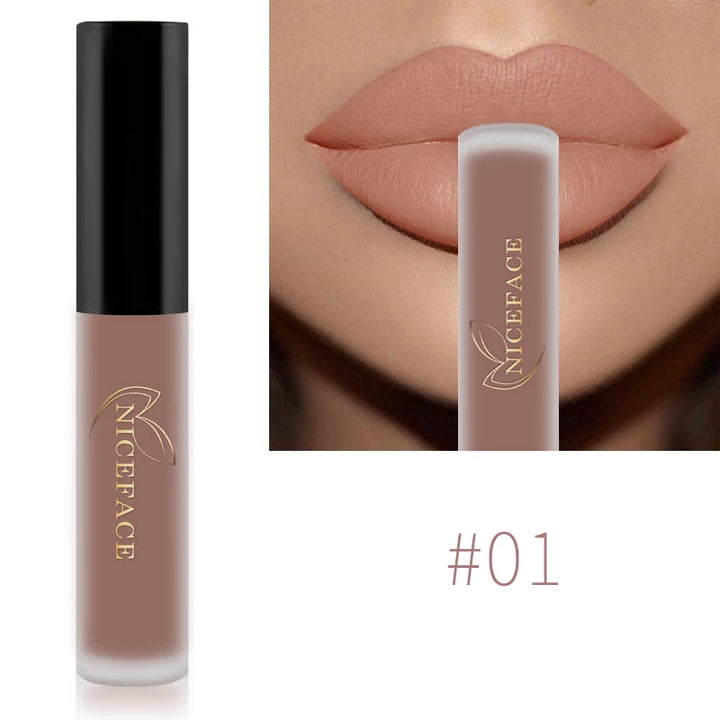 Waterproof Matte Lipgloss Lasting Nude Liquid Lipstick Cosmetic Women Lip Tint Makeup Lip Stain
