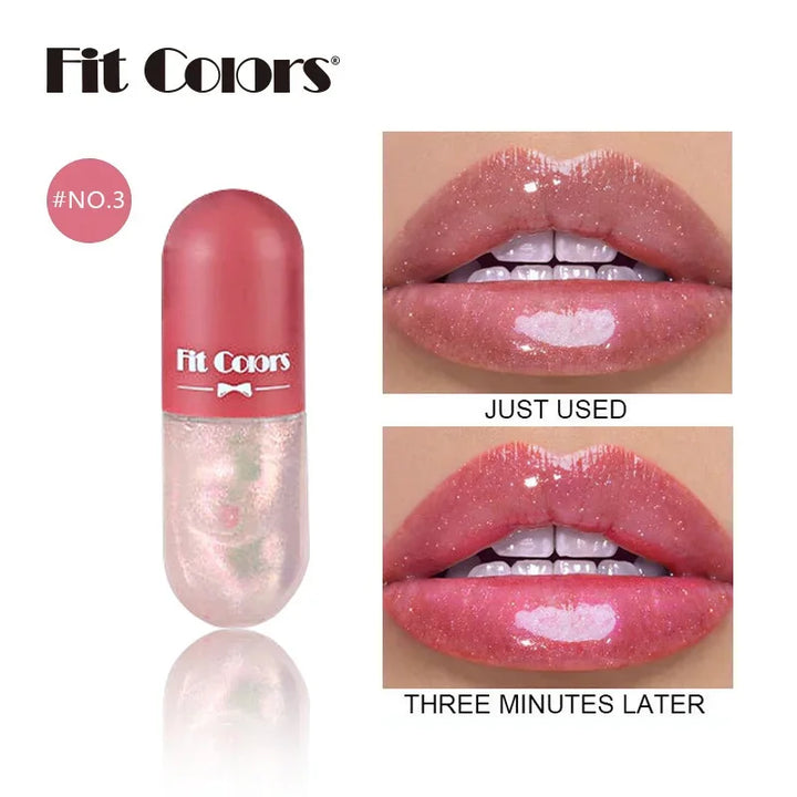Mini Capsule Liquid Lip Blam Moisturizing Transparent Color Changing Lip Plumping Oil Mirror Jelly Plumping Lip Gloss Cosmetic - Total Trends Fusion