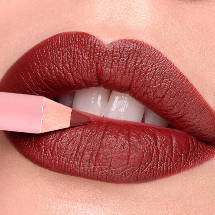 Waterproof Lasting Wooden Matte Lip Liner Pencil Natural Lips Makeup Nude Pink Lip Liner Outline The Lips Contour Makeup 12color