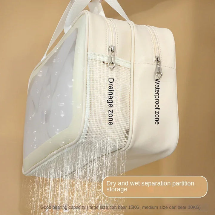 "Portable Wet-Dry Separation Makeup & Toiletry Bag | Travel Essential"