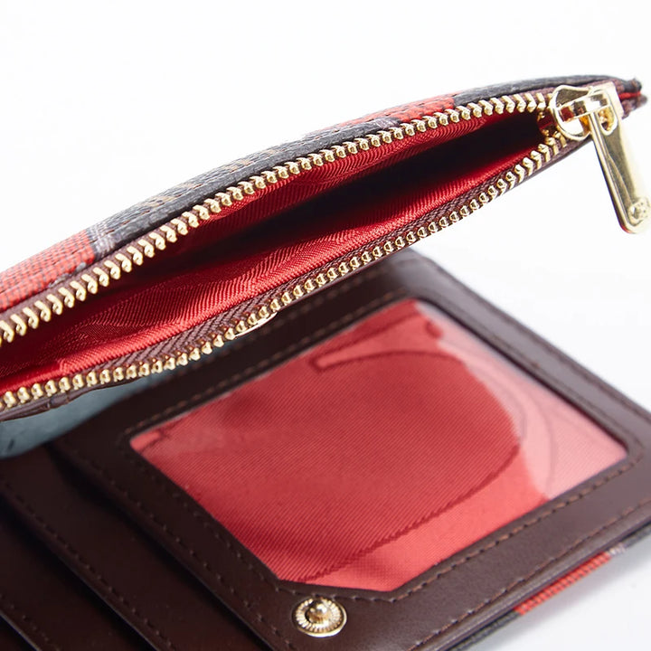 CHCH Women's Wallet Fashion Letter Cartoon Pattern Classic Retro Long Storage Wallet PVC Material Women's Wallet - Total Trends Fusion