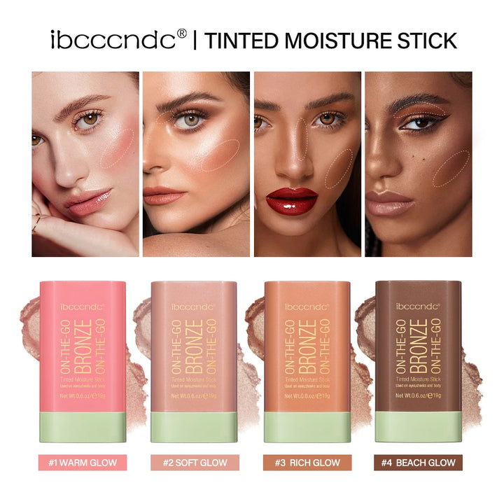 "Functional Blush Stick | Waterproof Cream Blusher for Brightening Skin Tone"