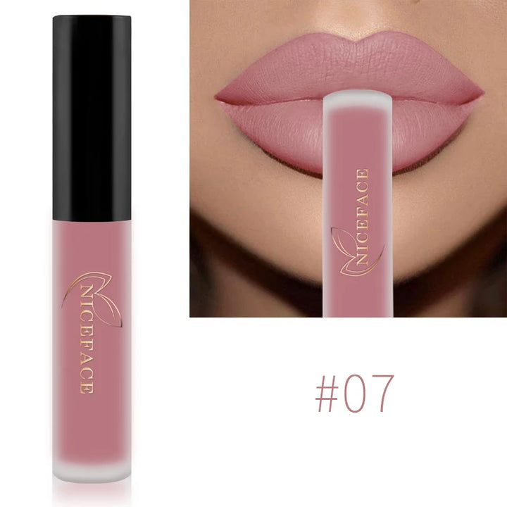 Waterproof Matte Lipgloss Lasting Nude Liquid Lipstick Cosmetic Women Lip Tint Makeup Lip Stain
