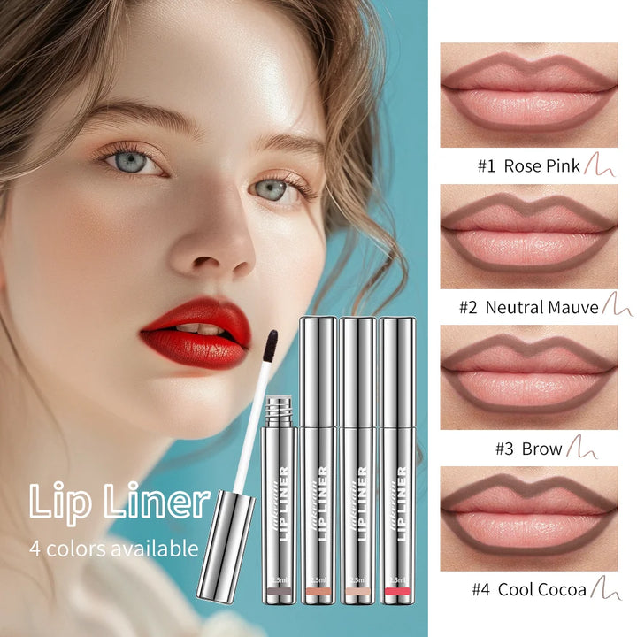 4 Colors Peel Off Lip Liner Waterproof Long Lasting Lipliner Pencil Moisturising Lips Gloss Tattoo Lipgloss Lipsticks Cosmetics - Total Trends Fusion