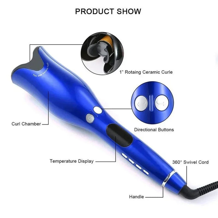 Automatic Hair Curler Auto Hair Curling Iron Ceramic Rotating Air Curler Air Spin Wand Styler Curl Machine Magic Hair Curler