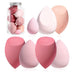 "7-Piece Makeup Sponge Set | Multi-Colored Blender Sponges for Liquid, Cream, Powder + Mini Pink Sponge" - Total Trends Fusion