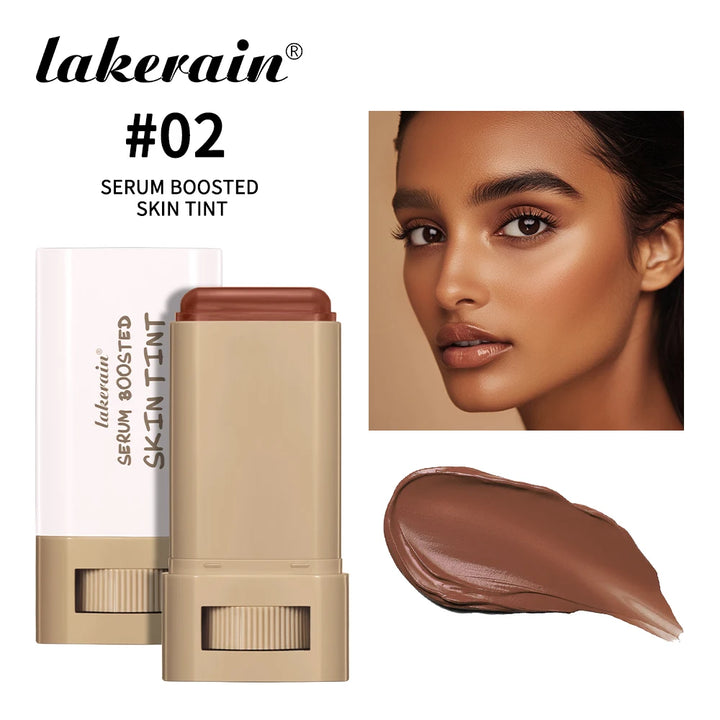 Skin Tint Stick Waterproof Nourishing Solid Tinted Serum Foundation Skin Tint Balm Face Tinted Face Contour Stick Makeup