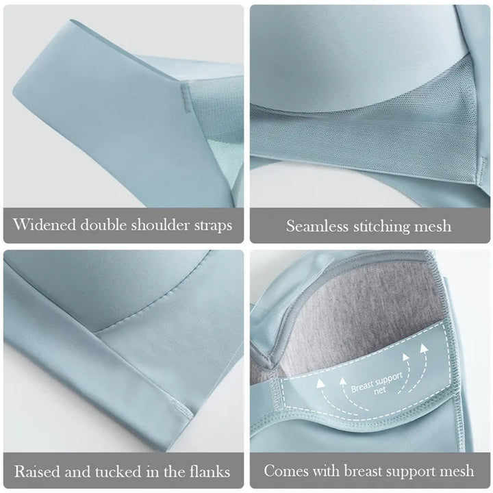 Fashion Sexy Seamless Plus Size Bra Push Up Sports Brassiere Women's Lace Underwear Wireless Yoga Top Woman No Steel Ring Bras