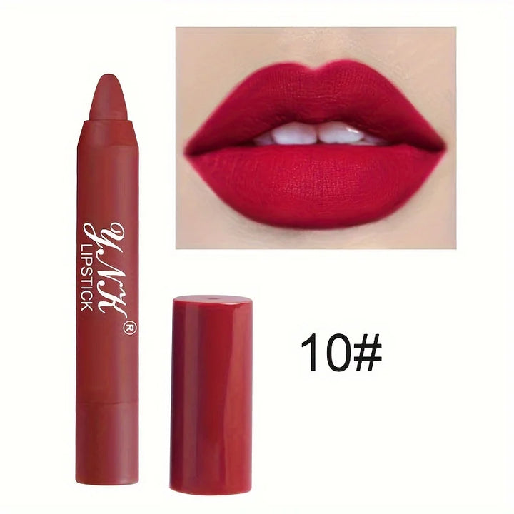 "1PC 12-Color Velvet Matte Lipstick Set | Waterproof & Long-Lasting"