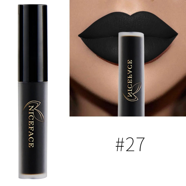 Waterproof Matte Lipgloss Lasting Nude Liquid Lipstick Cosmetic Women Lip Tint Makeup Lip Stain