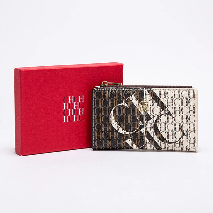 CHCH Women's Wallet Fashion Letter Cartoon Pattern Classic Retro Long Storage Wallet PVC Material Women's Wallet - Total Trends Fusion