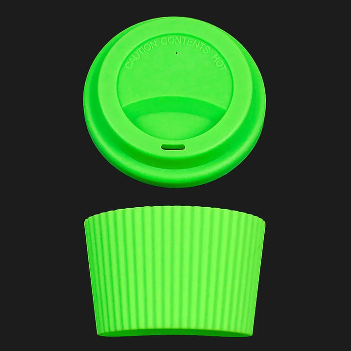 Silicone World 2PCS/Set Silicone Coffee Cup Cover Heat Insulation Anti Slip Cup Sleeve Mug Glass Cup Cover Anti-Dust Cup Lids - Total Trends Fusion