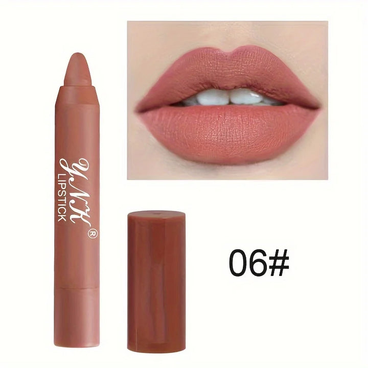 "1PC 12-Color Velvet Matte Lipstick Set | Waterproof & Long-Lasting"