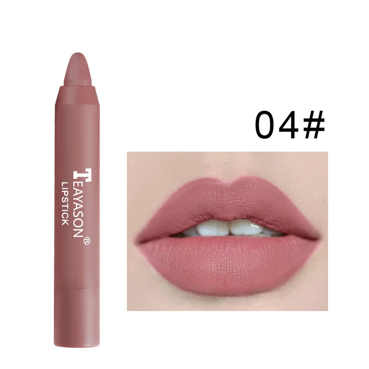 Matte velvet lipstick does not fade, does not stick to cup lipstick lipstick moisturizing lipstick pen nude earth red lipstick p
