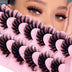 7 Pairs Russian Strip Eyelashes Thick Slender Fluffy False Eyelashes Daily Thick Eye End Lengthening Messy Lashes - Total Trends Fusion