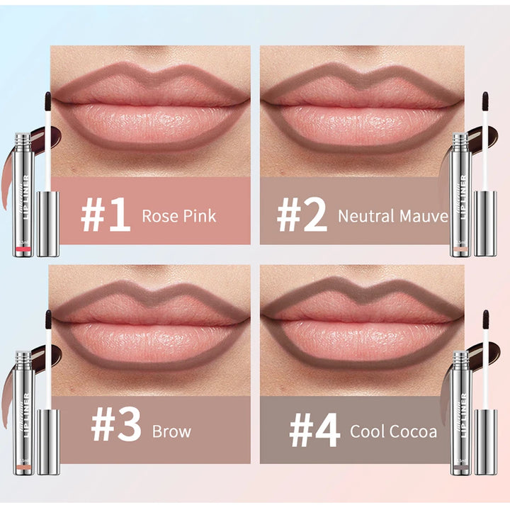 4 Colors Peel Off Lip Liner Waterproof Long Lasting Lipliner Pencil Moisturising Lips Gloss Tattoo Lipgloss Lipsticks Cosmetics