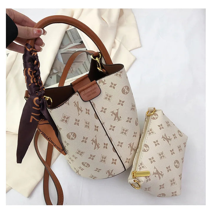 Luxury women‘s bag high-end fashional water bucket bag crossbody bag Unique design handheld bag