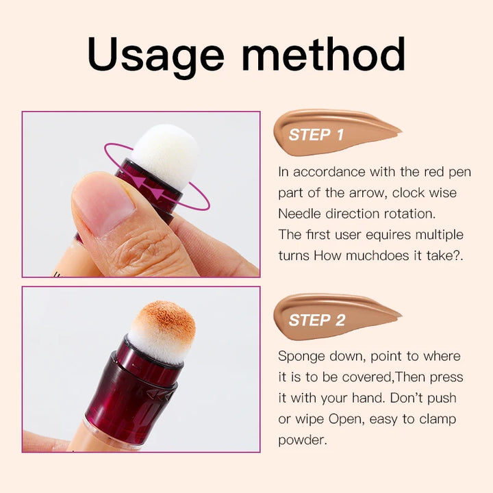 Sponge Head Concealer – Full Coverage Cushion Foundation