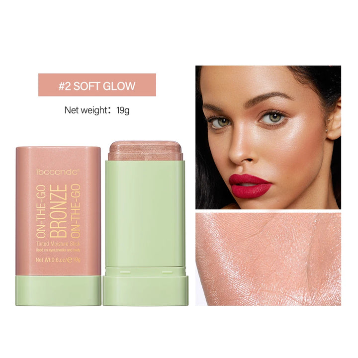"Functional Blush Stick | Waterproof Cream Blusher for Brightening Skin Tone"