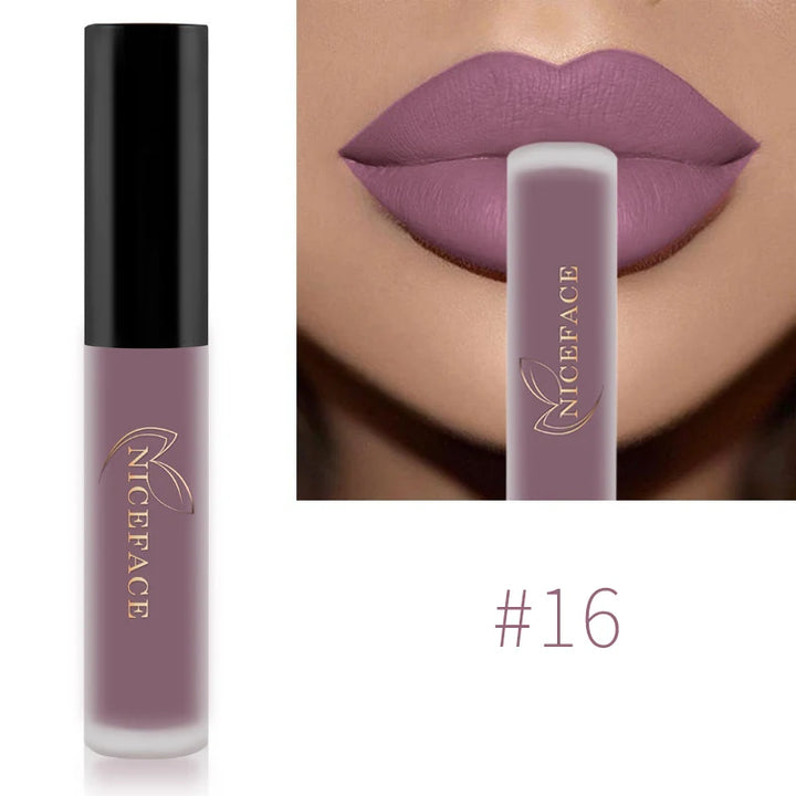 Waterproof Matte Lipgloss Lasting Nude Liquid Lipstick Cosmetic Women Lip Tint Makeup Lip Stain