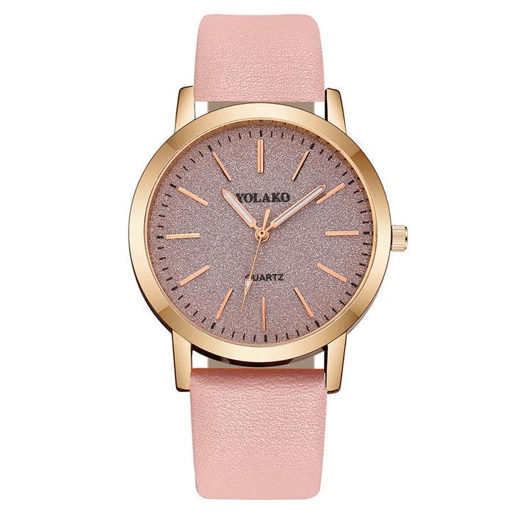 New Simple Women Watches Luxury Design Leather Watch Ladies Quartz Wristwatch Womens Small Round Dial Clock Reloj Mujer - Total Trends Fusion
