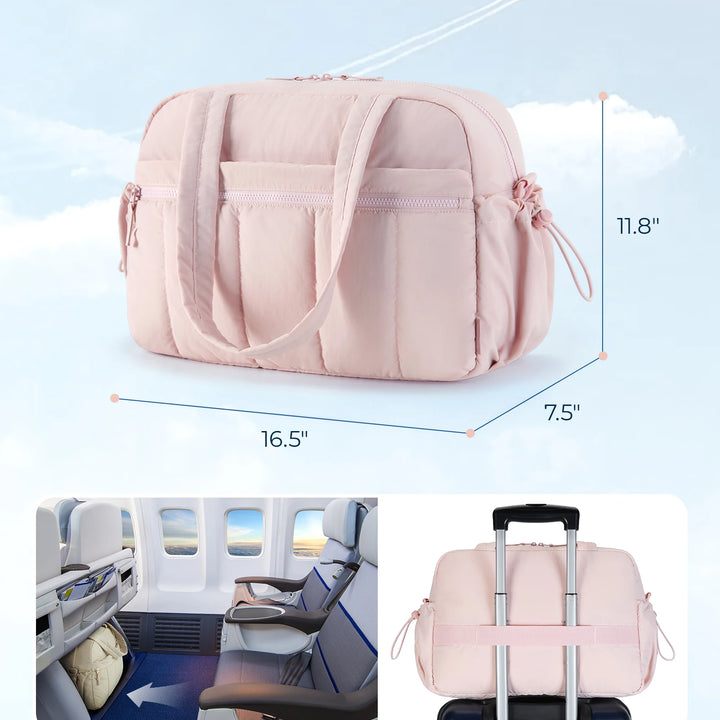 BAGSMART Travel Duffel Bag Gym Bag for Women with Wet Pocket Carry on Weekender Bags Waterproof Hand Luggage Airport Cabin Bag - Total Trends Fusion