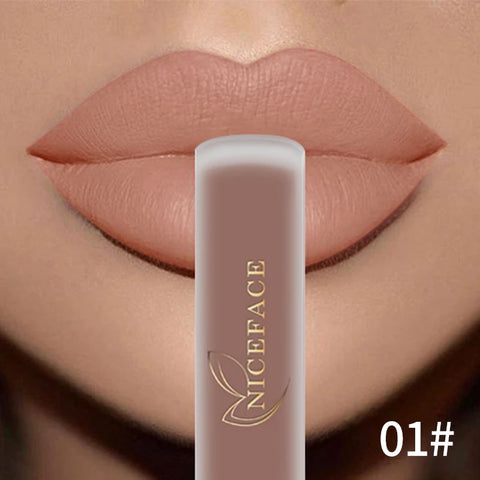 Waterproof Matte Lipgloss Lasting Nude Liquid Lipstick Cosmetic Women Lip Tint Makeup Lip Stain