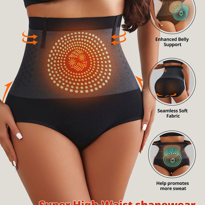 Flarixa Seamless High Waist Shapewear Panties Control Abdomen Underwear Briefs Women Body Burning Fat Tummy and Hip Lift Pants