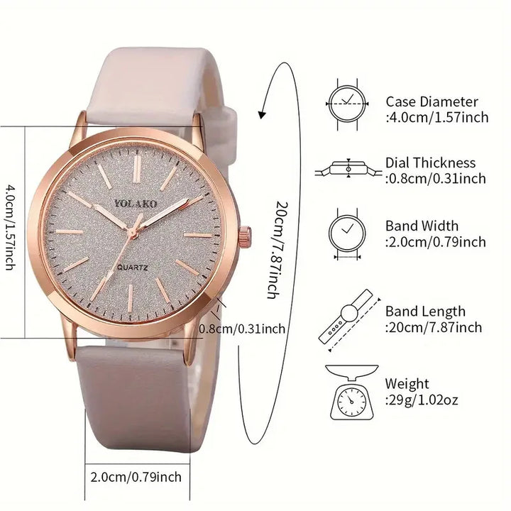 New Simple Women Watches Luxury Design Leather Watch Ladies Quartz Wristwatch Womens Small Round Dial Clock Reloj Mujer - Total Trends Fusion