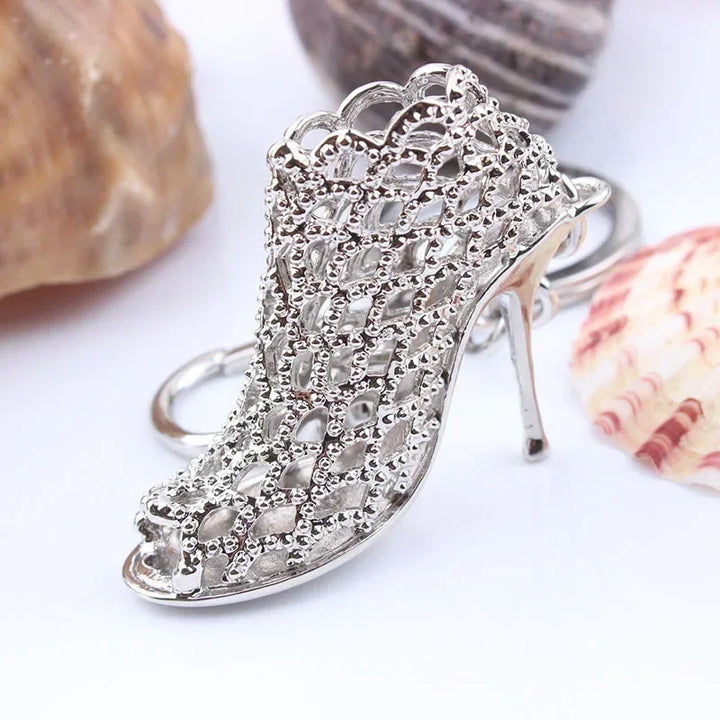 High Heel Shoes Keychain Rhinestone Car Key Rings Women Bag Charms Key Chains Keyrings Fashion Crystal Key Holder S150 - Total Trends Fusion