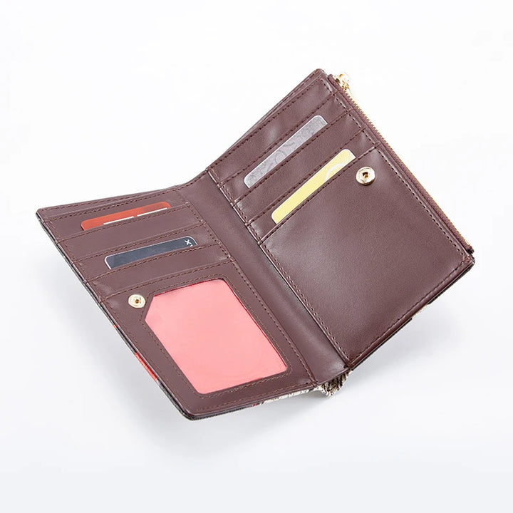 CHCH Women's Wallet Fashion Letter Cartoon Pattern Classic Retro Long Storage Wallet PVC Material Women's Wallet - Total Trends Fusion