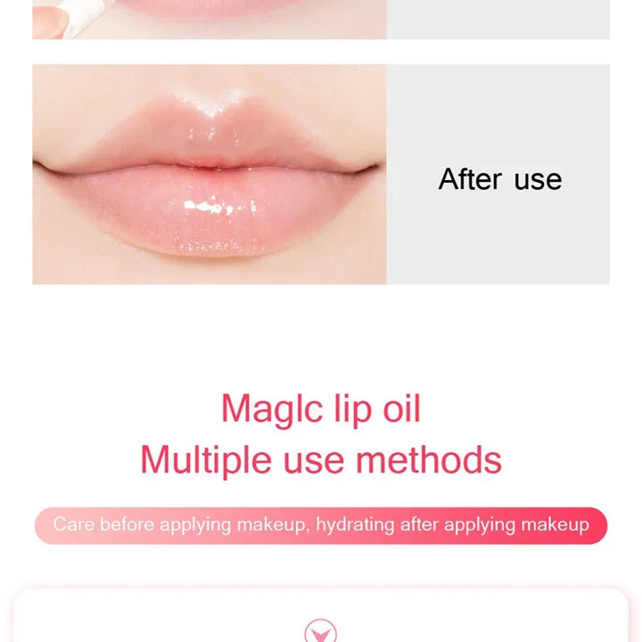 Mini Capsule Liquid Lip Blam Moisturizing Transparent Color Changing Lip Plumping Oil Mirror Jelly Plumping Lip Gloss Cosmetic