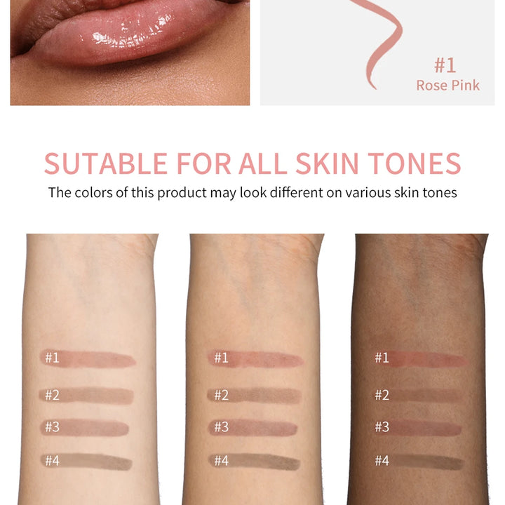 4 Colors Peel Off Lip Liner Waterproof Long Lasting Lipliner Pencil Moisturising Lips Gloss Tattoo Lipgloss Lipsticks Cosmetics