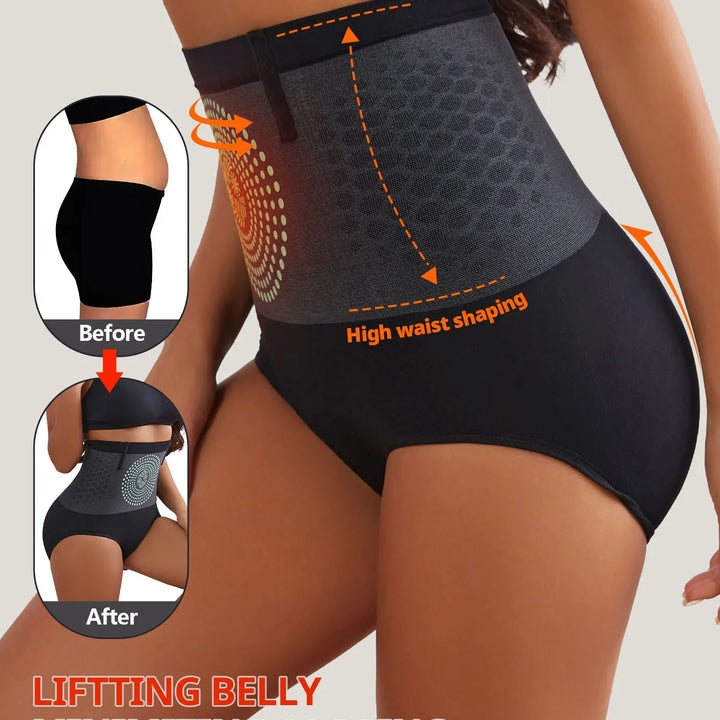 Flarixa Seamless High Waist Shapewear Panties Control Abdomen Underwear Briefs Women Body Burning Fat Tummy and Hip Lift Pants