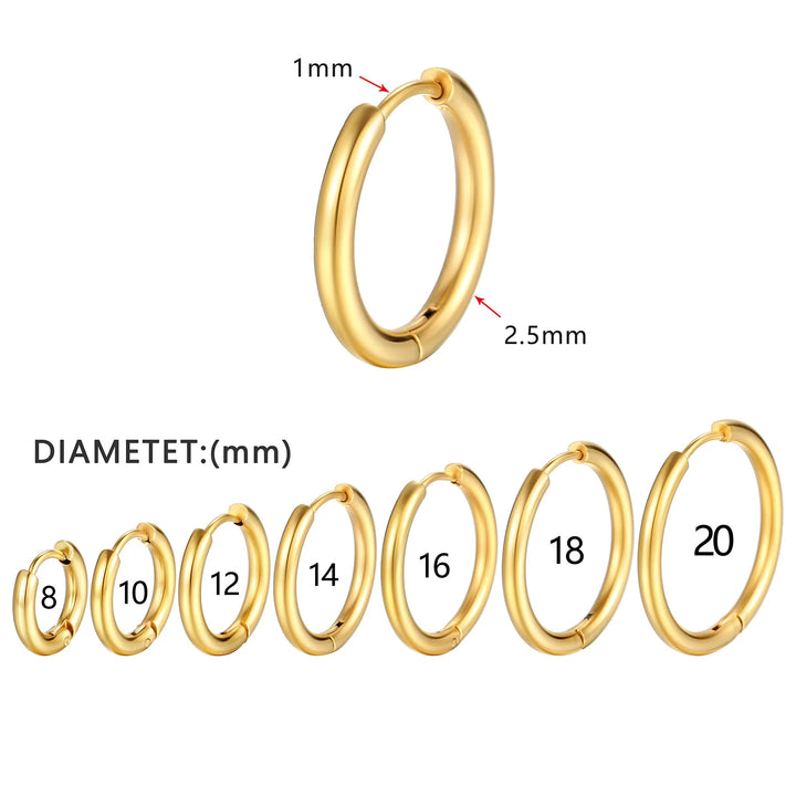 Stainless Steel Small Hoop Earrings  Cartilage Ear Piercing Jewelry