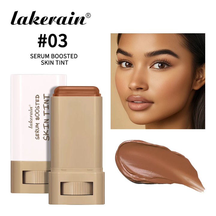 Skin Tint Stick Waterproof Nourishing Solid Tinted Serum Foundation Skin Tint Balm Face Tinted Face Contour Stick Makeup