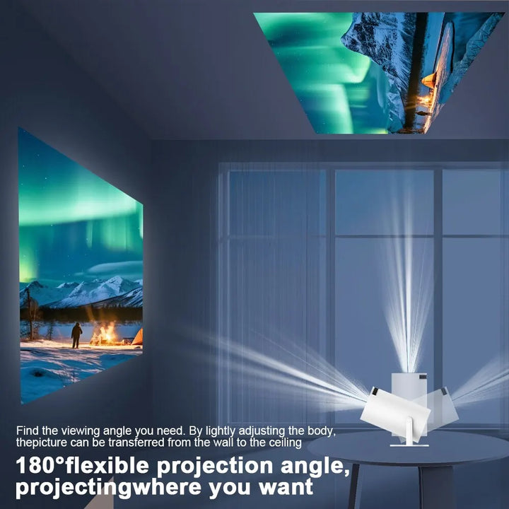 Magcubic Projector Android 11 4K 1280*720P HY300 Dual Wifi 260ANSI 180°flexible BT5.0 Cinema Outdoor Portable Outdoor Projetor