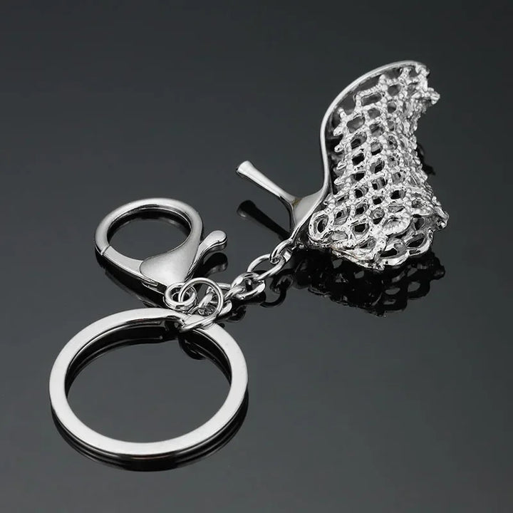 High Heel Shoes Keychain Rhinestone Car Key Rings Women Bag Charms Key Chains Keyrings Fashion Crystal Key Holder S150 - Total Trends Fusion