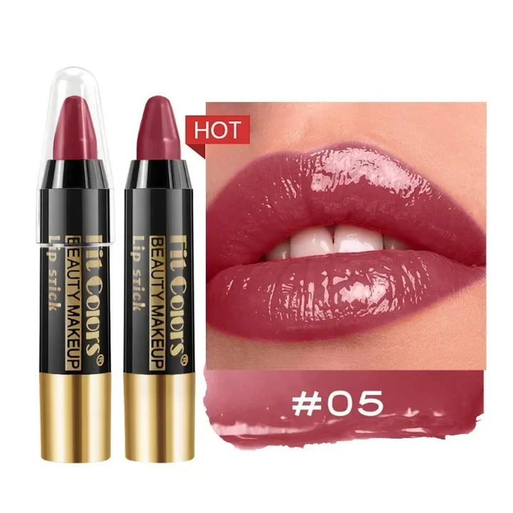"Easy Coloring Gloss Lipstick | High-Pigment, Waterproof & Moisturizing"