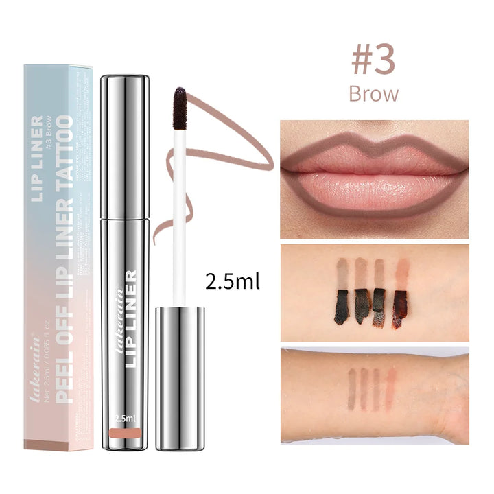 4 Colors Peel Off Lip Liner Waterproof Long Lasting Lipliner Pencil Moisturising Lips Gloss Tattoo Lipgloss Lipsticks Cosmetics - Total Trends Fusion