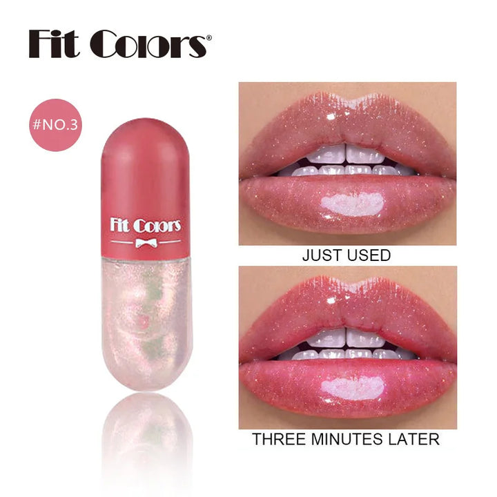 Mini Capsule Liquid Lip Blam Moisturizing Transparent Color Changing Lip Plumping Oil Mirror Jelly Plumping Lip Gloss Cosmetic - Total Trends Fusion