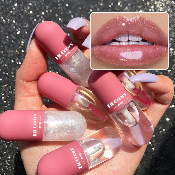 Mini Capsule Liquid Lip Blam Moisturizing Transparent Color Changing Lip Plumping Oil Mirror Jelly Plumping Lip Gloss Cosmetic - Total Trends Fusion