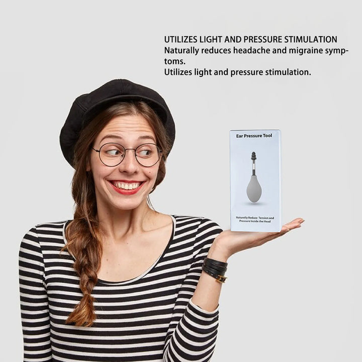 Reduce Tension Ear Pressure Tool Portable Silicone Inner Ear Pressure Relief Tool for Headache