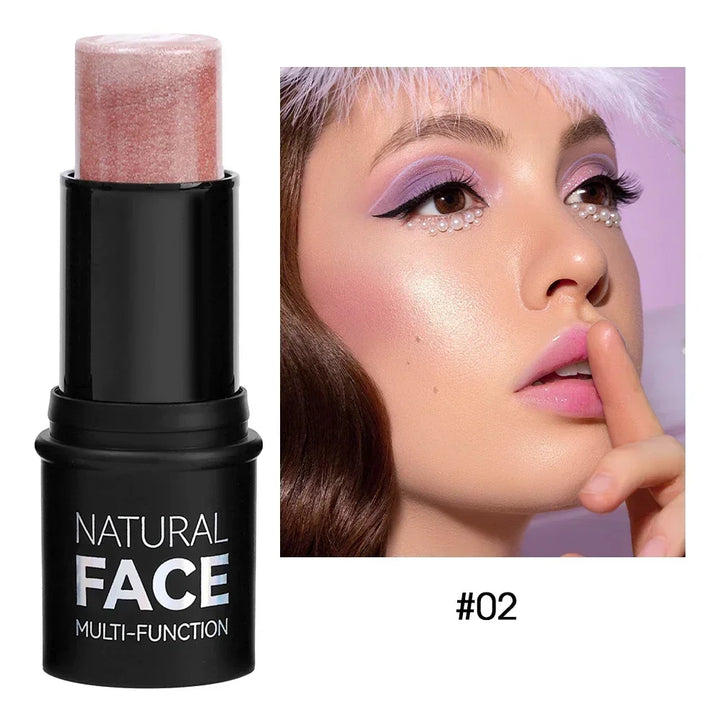 Highlighting&Bronzer Stick Face Brightening Blusher Rouge Concealer Pen Long Lasting Corrector Nose Shadow Contouring Cosmetics