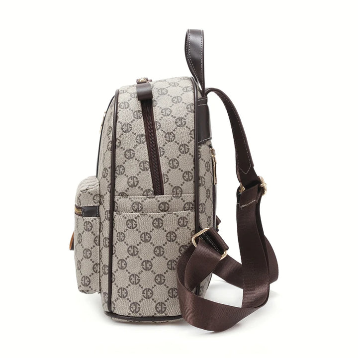 New 2024 Backpack Waterproof Large Capacity Leather WOMEN'S Bag Fashion WOMEN'S Korean Version