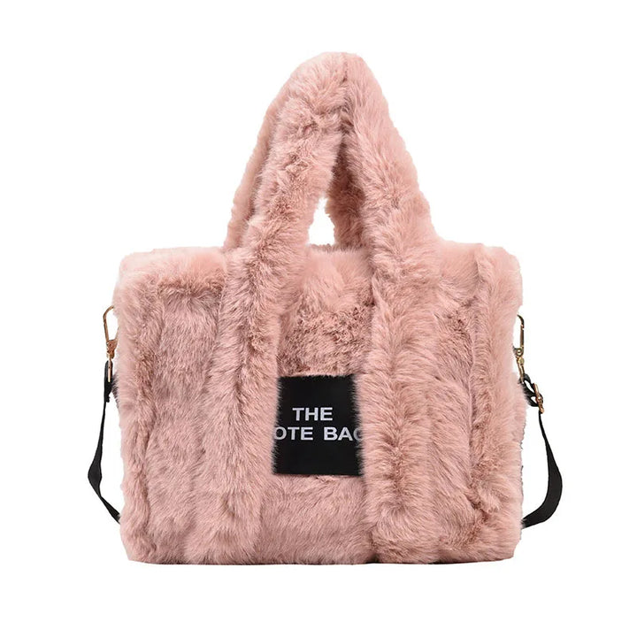 JIAERDi Casual Fur Tote Bag For Women Luxury Handbag  Autumn Winter Plush Messenger Bag Harajuku Aesthetic Shopper Bag Female