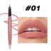 Handaiyan 6 Colors Matte Waterproof Velvet Nude Lipstick Pencil Lip Liner Sexy Red Pink Pigments Makeup Long Lasting - Total Trends Fusion